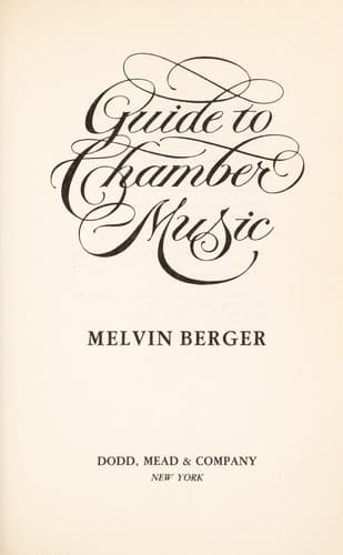 Cover image for Guide to chamber music