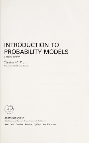 Cover image for Introduction to probability models