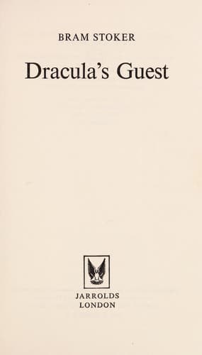 Cover image for Dracula's Guest