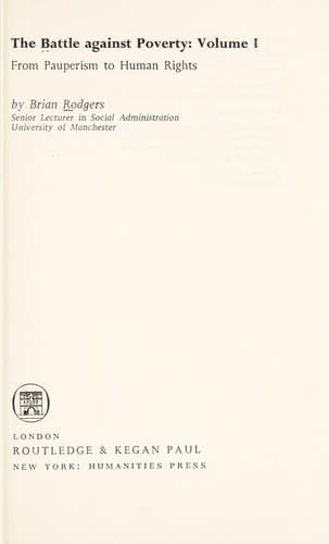 Cover image for The battle against poverty.