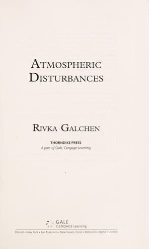 Cover image for Atmospheric disturbances