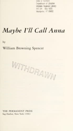 Cover image for Maybe I'll call Anna