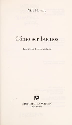 Cover image for Como Ser Buenos