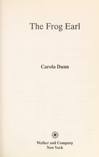 Cover image for The frog earl