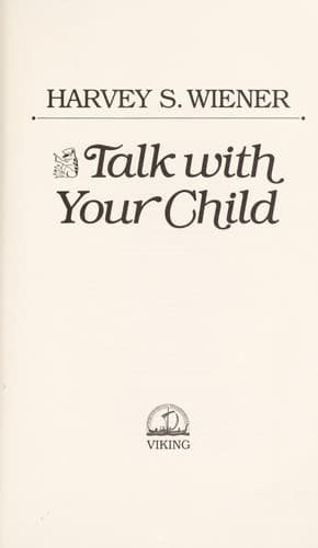 Cover image for Talk with your child
