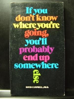 Cover image for If you don't know where you're going, you'll probably end up somewhere else