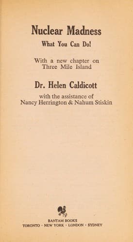 Cover image for Nuclear madness