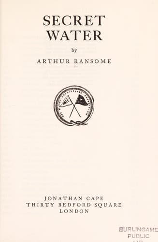 Cover image for Secret water