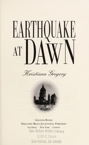 Cover image for Earthquake at dawn