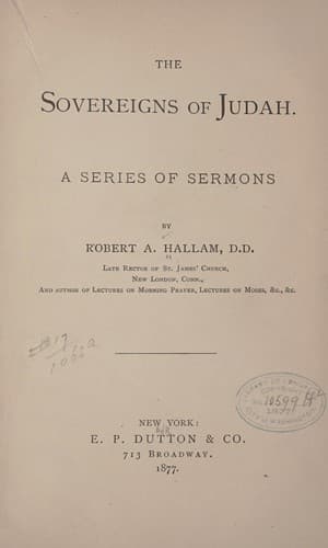 The sovereigns of Judah