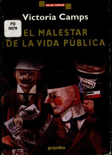 Cover image for El malestar de la vida pública - 1.ed