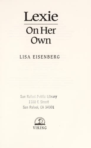 Cover image for Lexie on her own