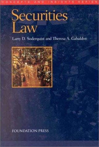 Cover image for Securities law
