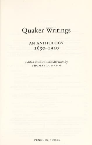 Cover image for Quaker writings