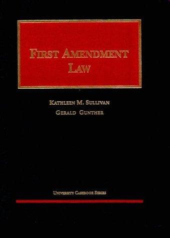 Cover image for First amendment law
