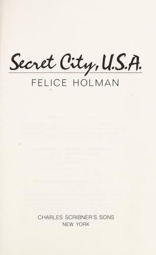 Cover image for Secret City, U.S.A.