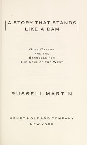 Cover image for A story that stands like a dam