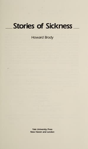 Cover image for Stories of sickness
