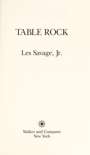 Cover image for Table rock