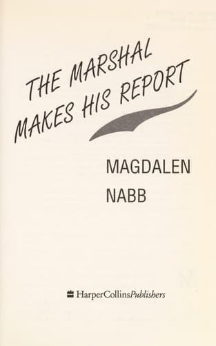 Cover image for The marshal makes his report