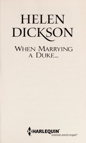 Cover image for When Marrying a Duke....