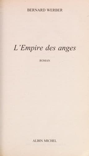 Cover image for L' empire des anges