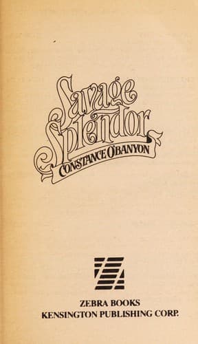 Cover image for Savage splendor