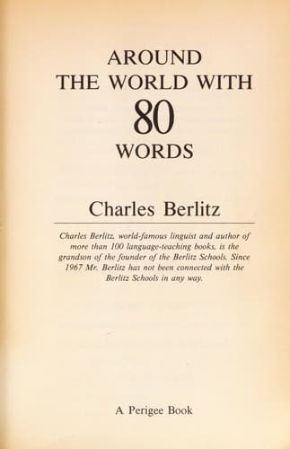 Cover image for Around the world with 80 words