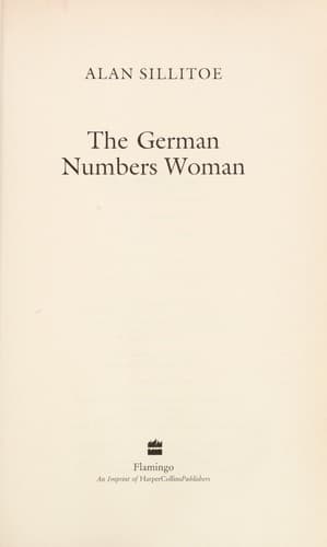 Cover image for The German numbers woman.