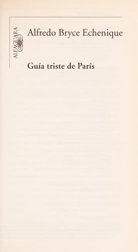 Cover image for Guía triste de París