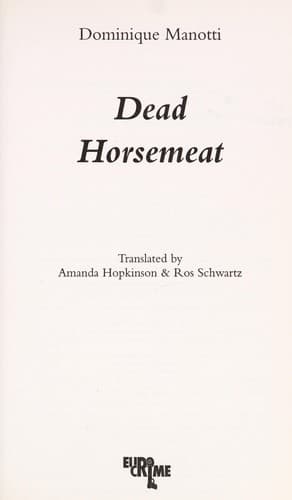 Cover image for Dead horsemeat