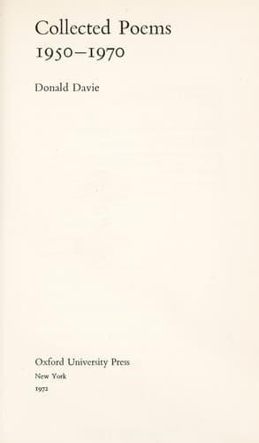 Cover image for Collected poems, 1950-1970.