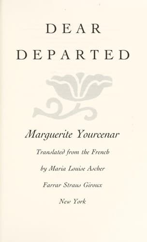 Cover image for Dear departed