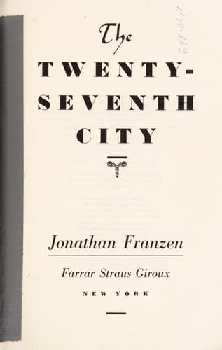 Cover image for The twenty-seventh city