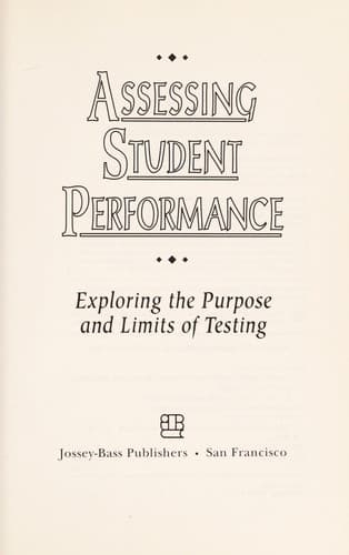 Cover image for Assessing student performance