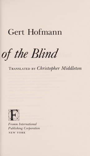 Cover image for The parable of the blind