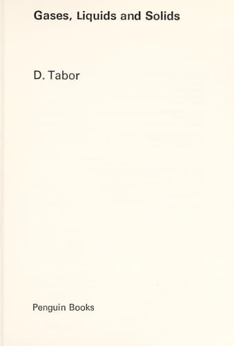 Cover image for Gases, liquids and solids