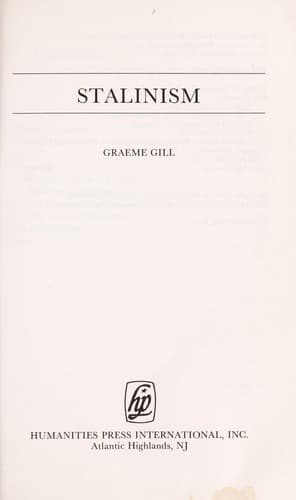 Cover image for Stalinism