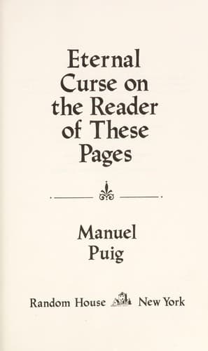 Cover image for Eternal curse on the reader of these pages