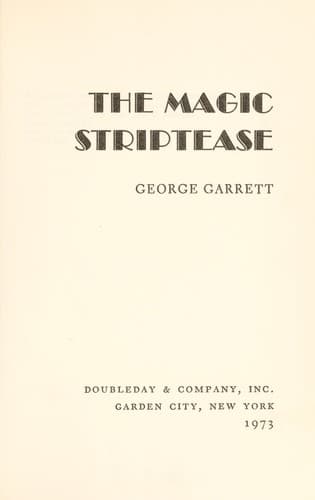 Cover image for The magic striptease