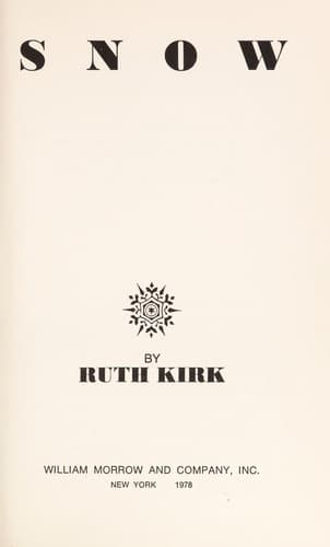 Cover image for Snow