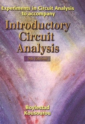 Cover image for Experiments in Circuit Analysis to Accompany Introductory Circuit Analysis