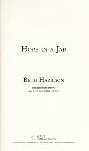 Cover image for Hope in a jar