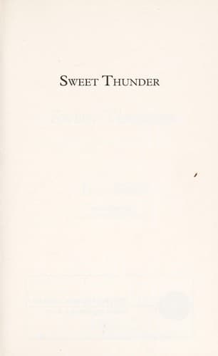 Cover image for Sweet Thunder