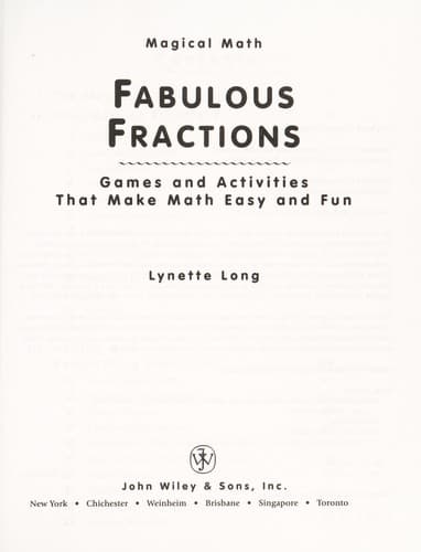 Cover image for Fabulous fractions