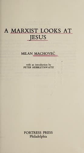 Cover image for A Marxist looks at Jesus