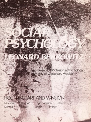 Cover image for A survey of social psychology