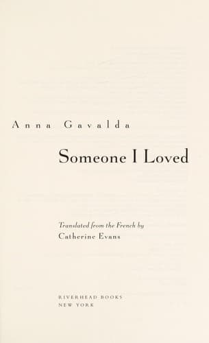 Cover image for Someone I loved