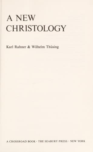 Cover image for A new Christology