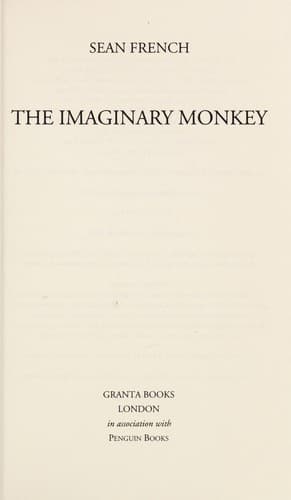 Cover image for The imaginary monkey